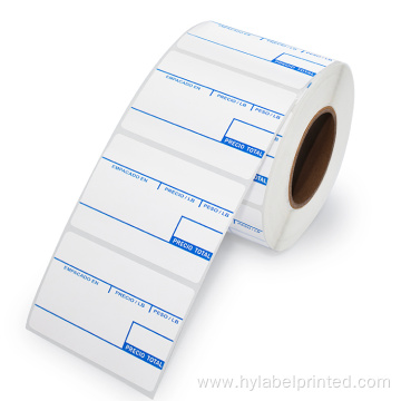 Customized color logo printing thermal Barcode scale labels